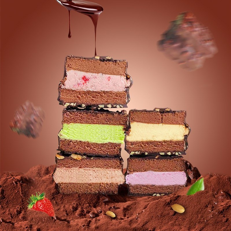 源头厂家网红同款巧克力派多口味甜品油夹心蛋糕零食下午茶图5