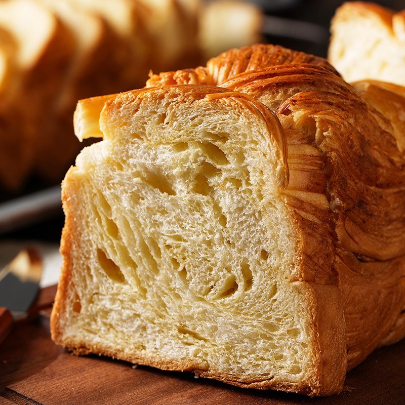 定制炼乳千层吐司330克不切片可面包代加工0em苏州鲜奶代餐优选图3
