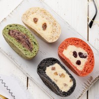 卡思达全麦不放蔗糖乳酪欧包小餐包100g*4面包早餐代餐高纤糕点