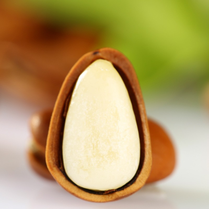 大颗粒东北开口松子原味手剥红松子零食定制图2