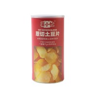 罐装薯片香辣味源头生产厂家客加工定制原切土豆片