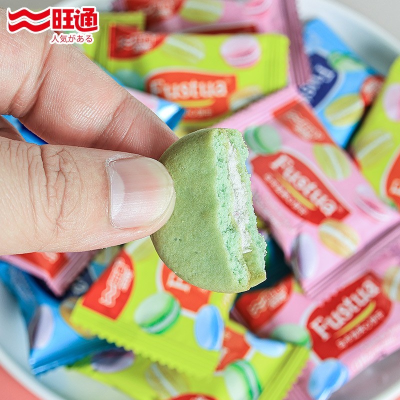 马卡龙夹心饼干300克独立包装网红休闲零食喜饼送礼袋装定制图5