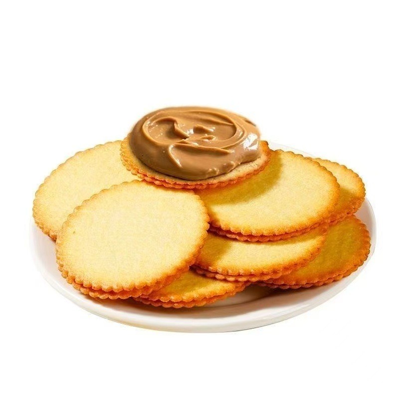 OEM定制花生酱夹心饼干超薄马铃薯网红休闲零食独立包装礼盒图5