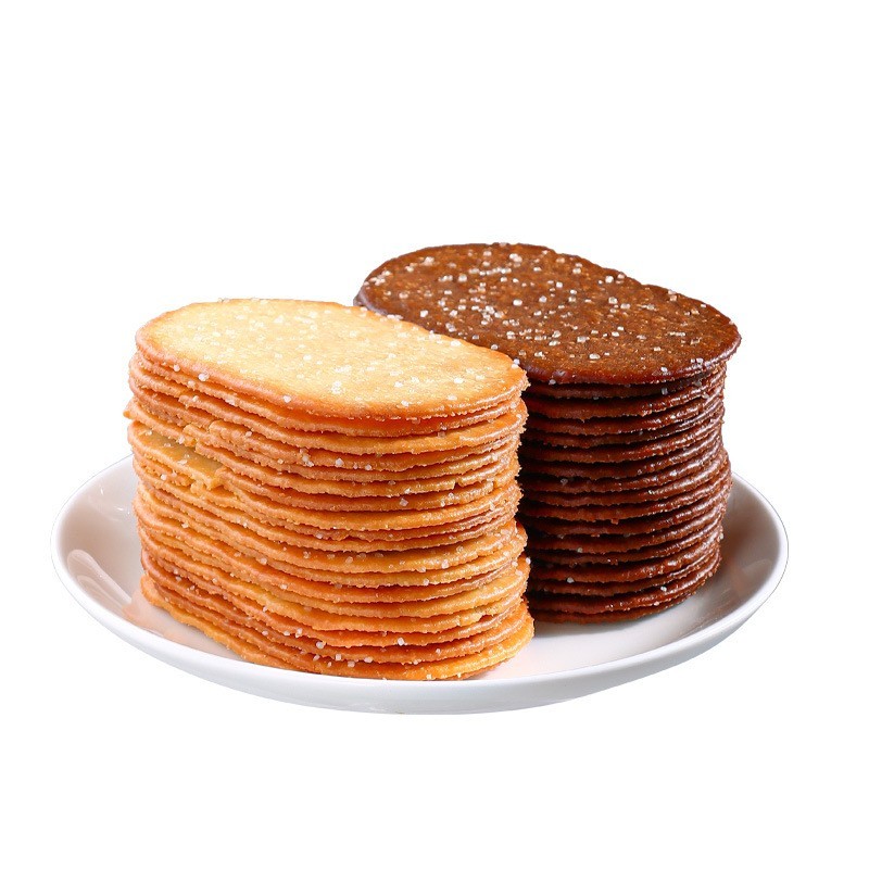 椰香味薄脆酥饼巧克力味薄饼办公室茶点解馋休闲零食图2