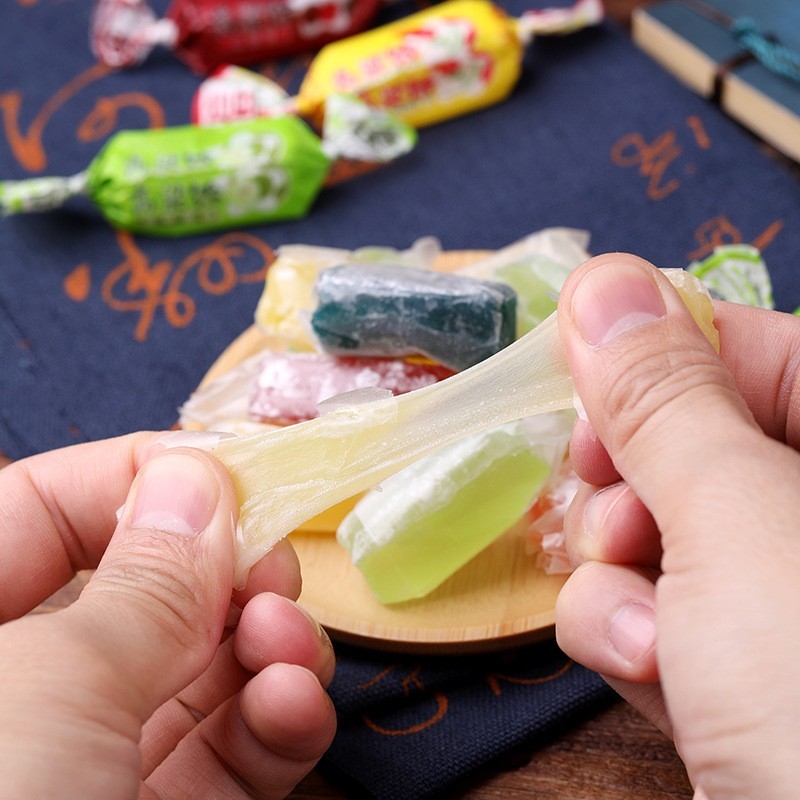 定制高粱饴软糖年货节糖果山东特产拉丝喜糖零食混合口味高粱饴图3