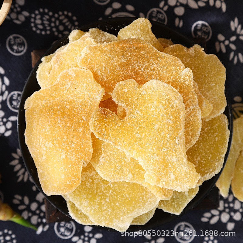 糖姜片纯正姜片干正宗山东农家手工黑红糖生姜糖即食散装图3