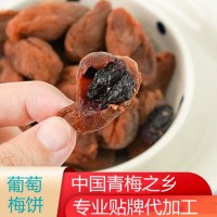 爆浆葡萄梅子OEMODM贴牌代加工果脯蜜饯孕妇陈皮味原味梅饼无核