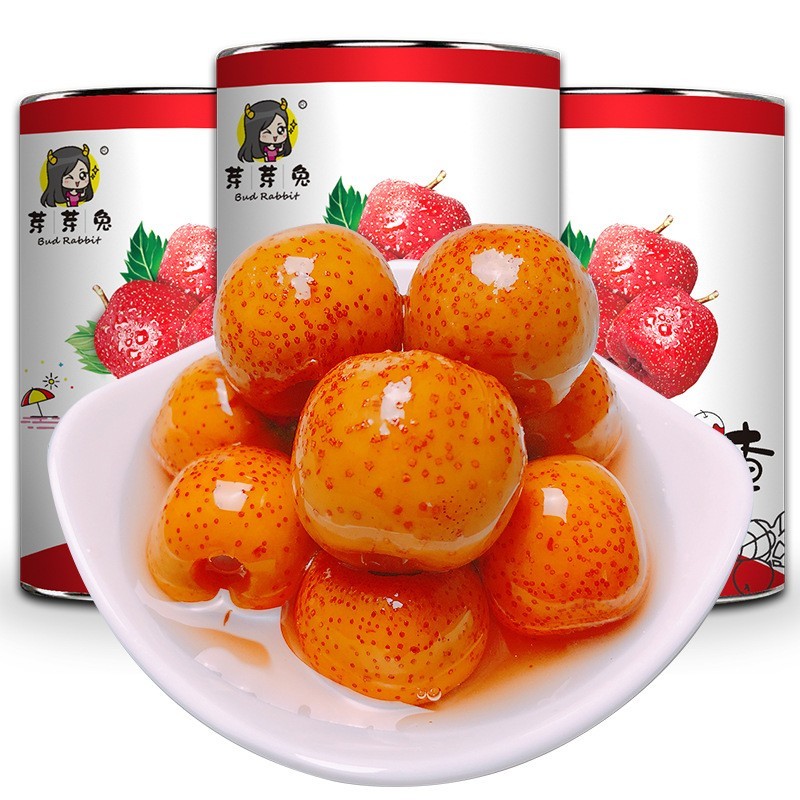 糖水山楂罐头6罐X425g整箱新鲜红果罐头水果捞餐饮水果午后零食图3