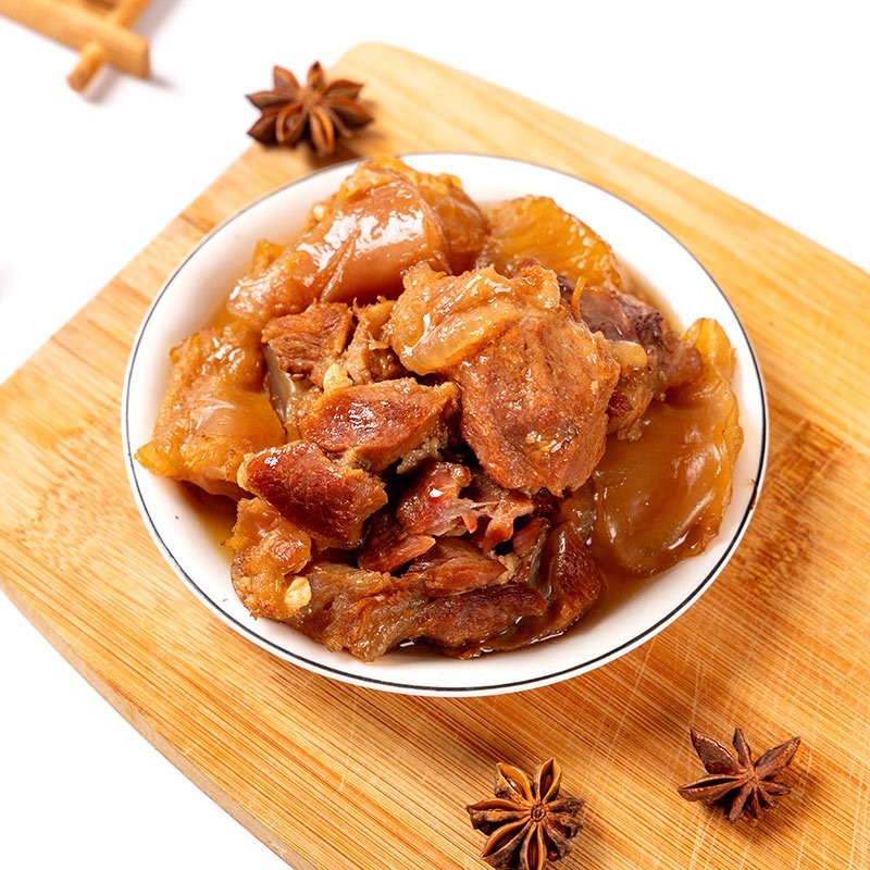 筋头巴脑罐头贴牌定制OEM/ODM即食肉罐头人吃牛肉牛筋