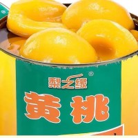 新鲜黄桃罐头精选商用超大罐3公斤大桶3kg烘培专用餐饮水果捞