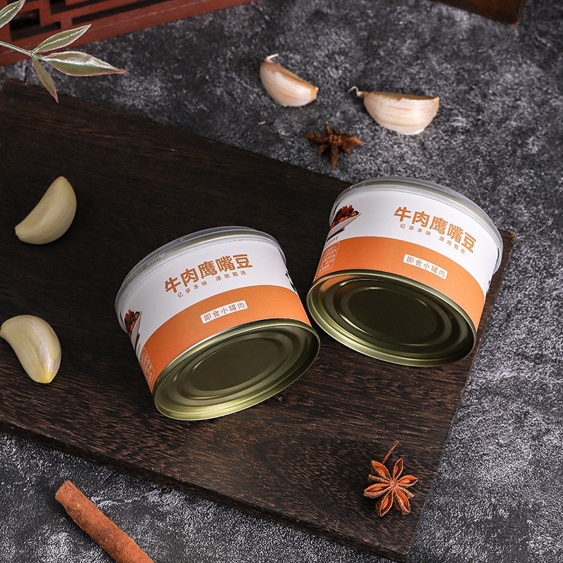 定制内蒙牛肉鹰嘴豆罐头开罐即食方便携带牛肉鹰嘴豆罐头图2