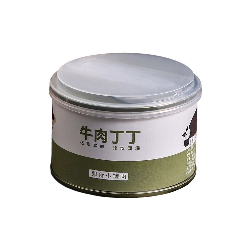 加工定制即食小罐头草原牛肉丁丁牛肉罐头鲜香有嚼劲大块牛肉罐头图2