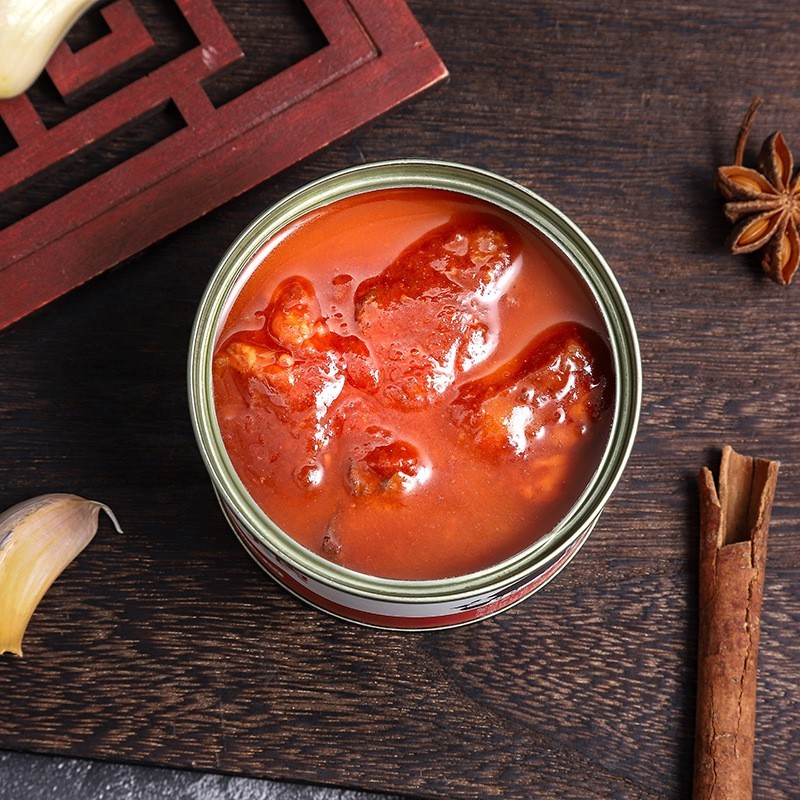 番茄牛肉罐头 鲜美番茄牛肉 开罐即食小罐头休闲罐头可加工定制图3