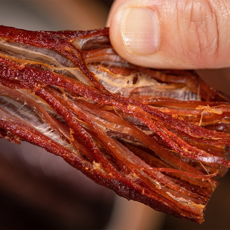 有嚼劲牛肉干炭烤原味500g袋装牛肉棒手工炭烤图5