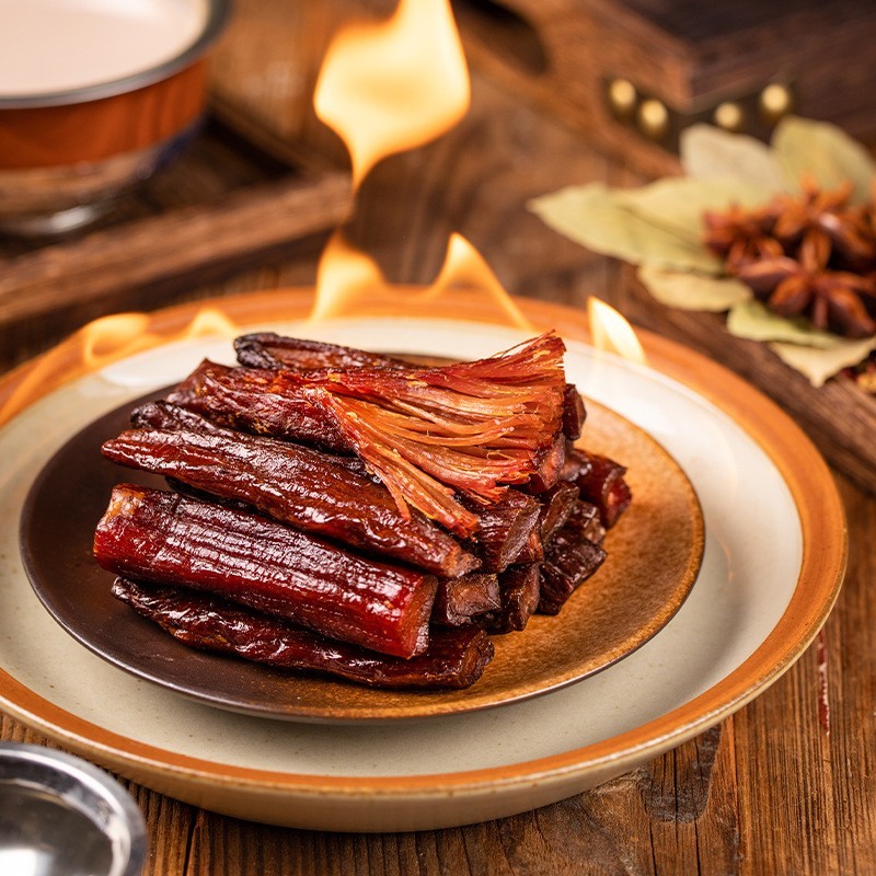 传统风味炭烤牛肉干风干牛肉条耐嚼解饿外出旅游携带方便炭烤风干图4
