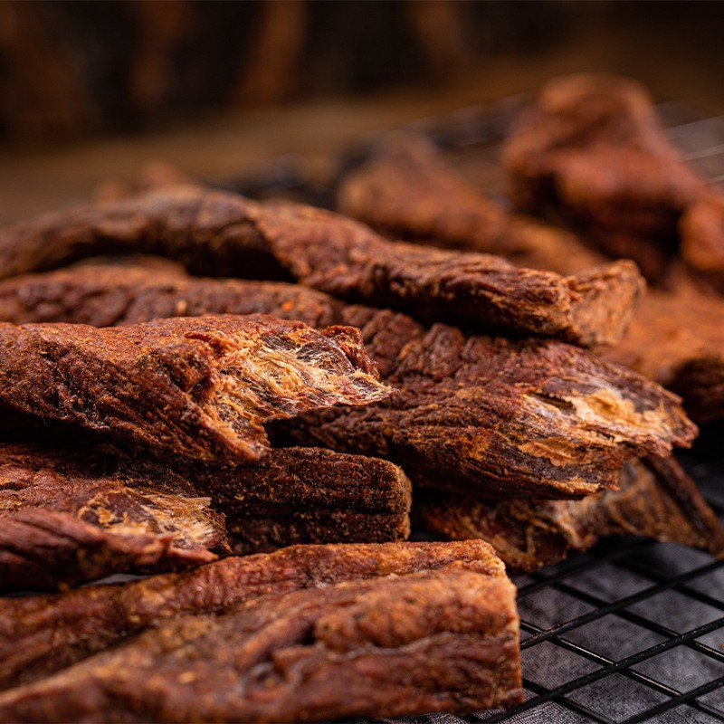 炭烤风干超干牛肉干休闲零食牛肉条桶装250g内蒙古特产图5