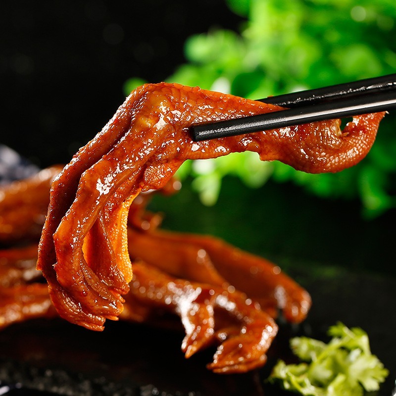 蒋凤记香辣鸭爪150g卤味熟食鸭掌休闲零食小吃真空即食卤鸭爪图3