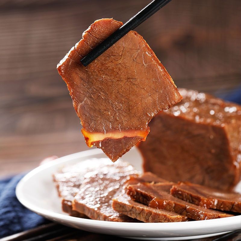 蒋凤记定制五香牛肉酱牛肉熟食卤味真空即食卤牛肉餐饮小吃图3
