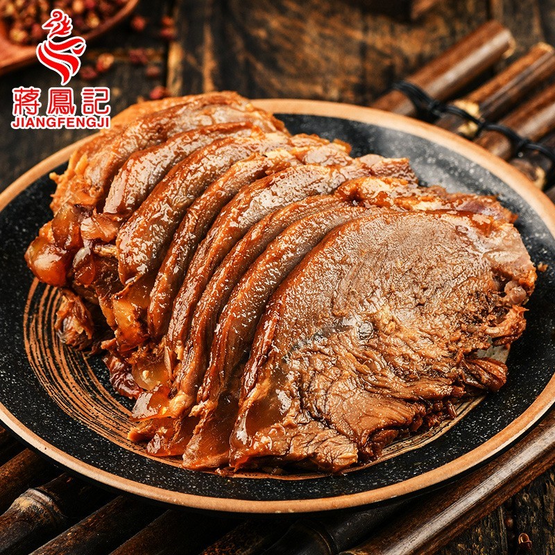 蒋凤记定制五香牛肉酱牛肉熟食卤味真空即食卤牛肉餐饮小吃图6