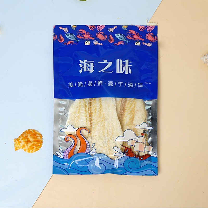 工厂OEM贴牌定制碳烤鳕鱼片干烤鱼片即食海味海鲜零食办公室零食图3