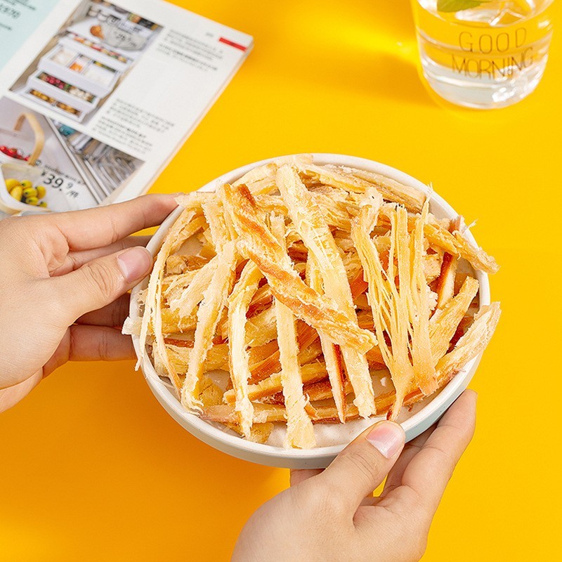 工厂贴牌定制鱿鱼条250g手撕海鲜干货即食解馋小吃休闲零食辣条图3