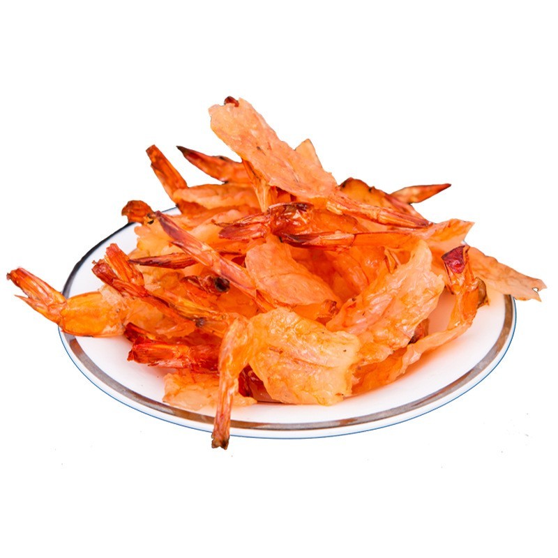 开背虾仁干烤凤尾虾干即食大号烤虾干网红海鲜小零食凤尾虾干厂家图5