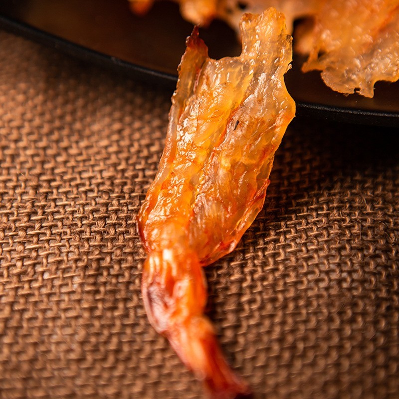 开背虾仁干烤凤尾虾干即食大号烤虾干网红海鲜小零食凤尾虾干厂家图2
