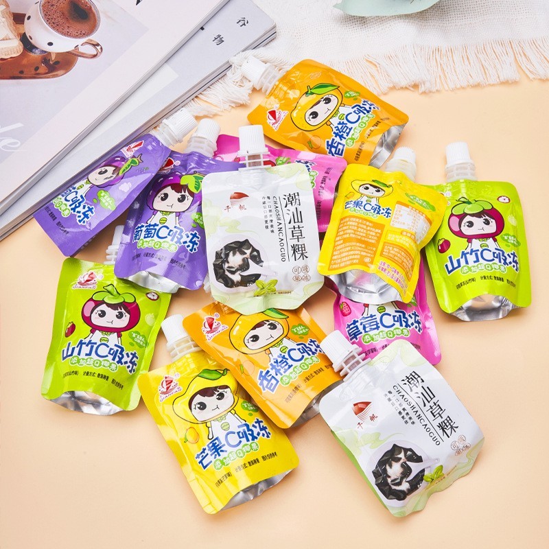 网红吸吸果冻多口味零食办公室解馋休闲0脂可吸果味果冻厂家定制图3