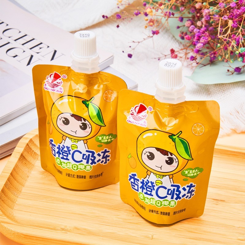 网红吸吸果冻多口味零食办公室解馋休闲0脂可吸果味果冻厂家定制图2