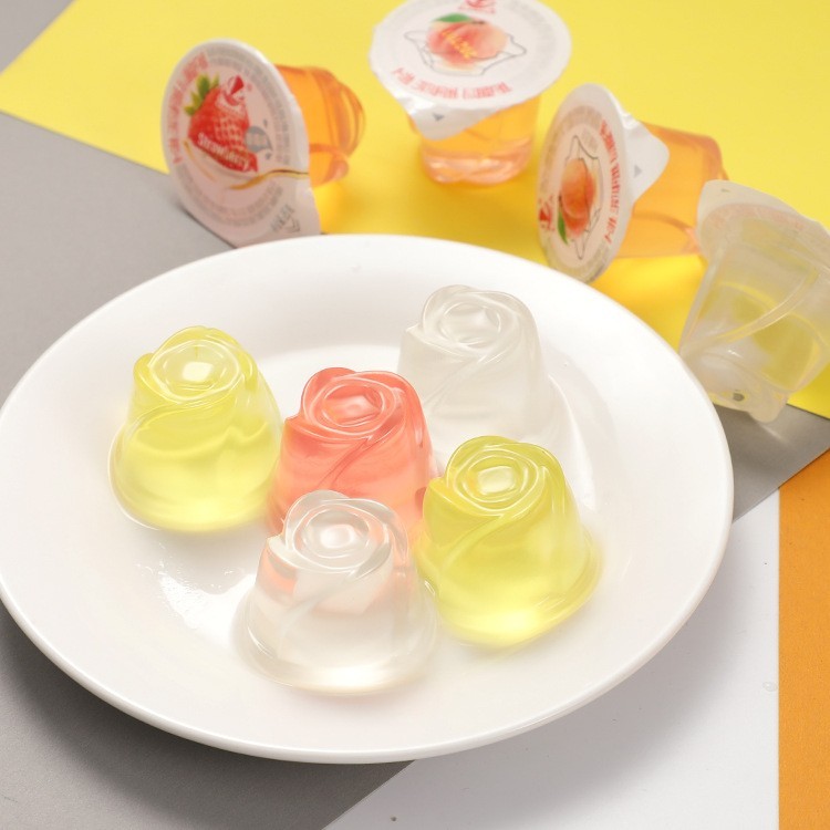 休闲零食多口味果冻 混合水果味果冻零食 爽滑可口散装小果冻图3