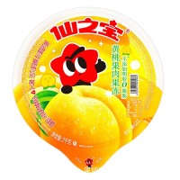 加工定制 仙之宝2千克超大黄桃果肉果冻什锦椰子2公斤大果冻