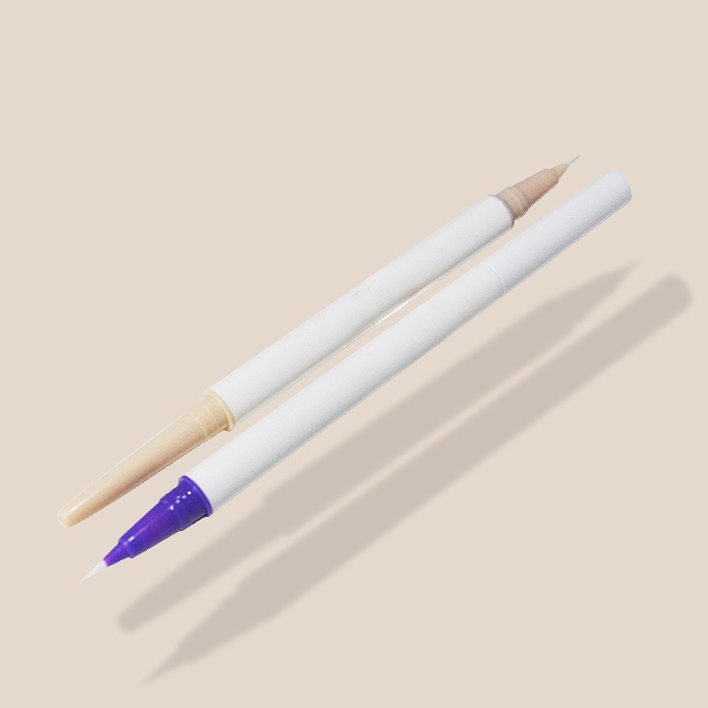 化妆品包材双头卧蚕笔极细勾勒笔新手阴影笔工厂定制眉笔包材图2