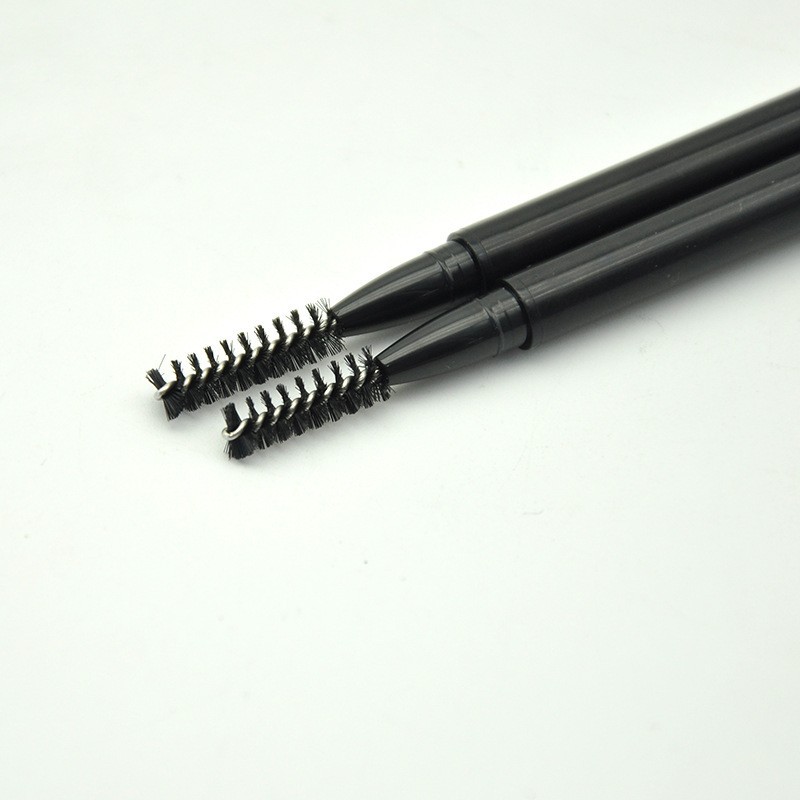 源头工厂双头旋转眉笔笔管网红化妆笔包材带眉刷彩妆包装定制