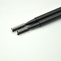 源头工厂双头旋转眉笔笔管网红化妆笔包材带眉刷彩妆包装定制