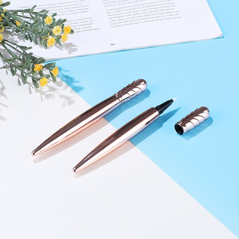 定制棉芯眼线笔空管玫瑰金电化铝唇线眼线液空管眼线液包材图3