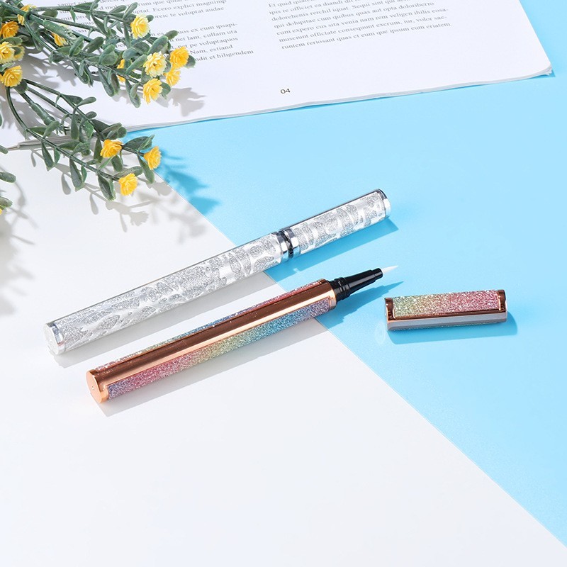 定制渐变色彩色闪粉眼线笔空管眼线液笔包材DIY彩妆包材半成品图2