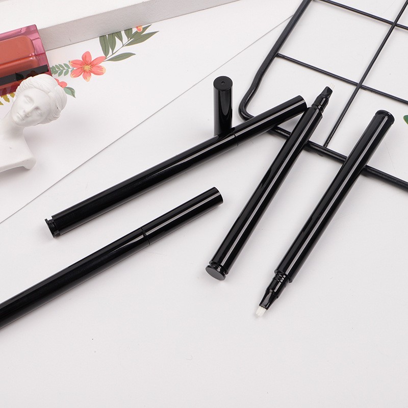 源头厂家 黑色圆管单头 ZH-S155液体眉笔纤维头三芯笔头包材图4