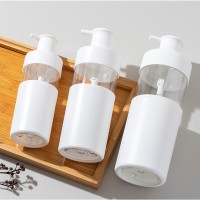 定制300ml500ml拼接镂空洗发水瓶圆柱卡罩按压沐浴露瓶高端洗护瓶