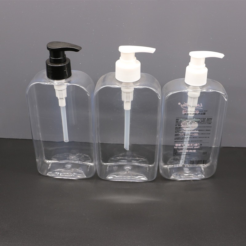 定制300400ml椭圆形扁瓶塑料瓶洗发露沐浴露空瓶洗护用品包材丝印图2