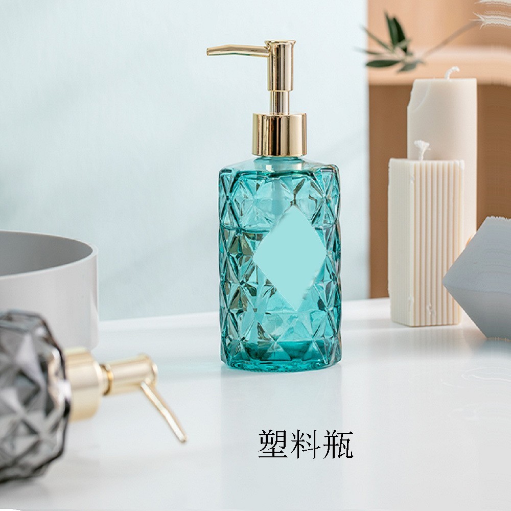 400ml替换装洗手液乳液瓶带金色乳液喷头浴室用喷头瓶子图3