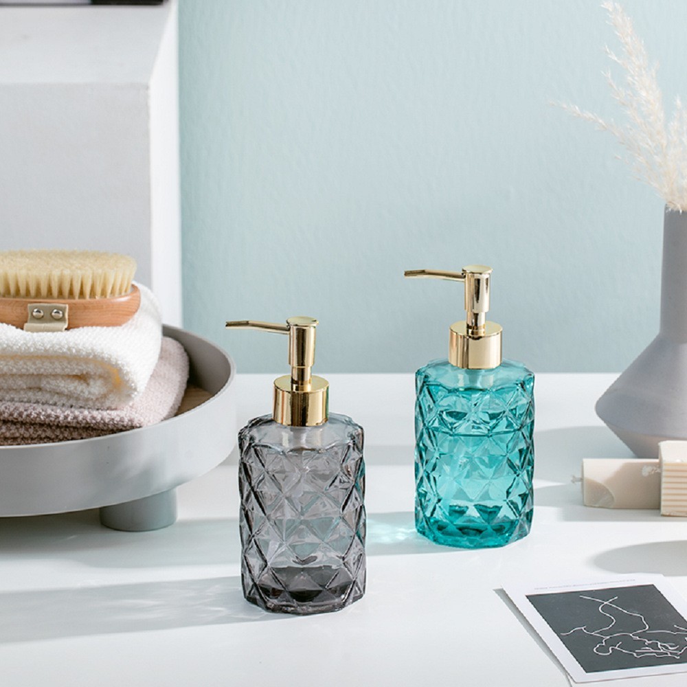 400ml替换装洗手液乳液瓶带金色乳液喷头浴室用喷头瓶子图4