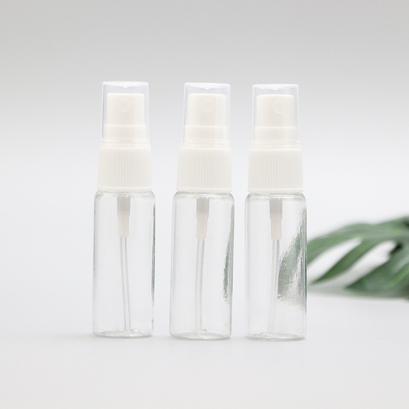 20ml透明塑料喷雾瓶化妆品分装瓶pet空瓶子圆瓶按压喷雾挤压图2