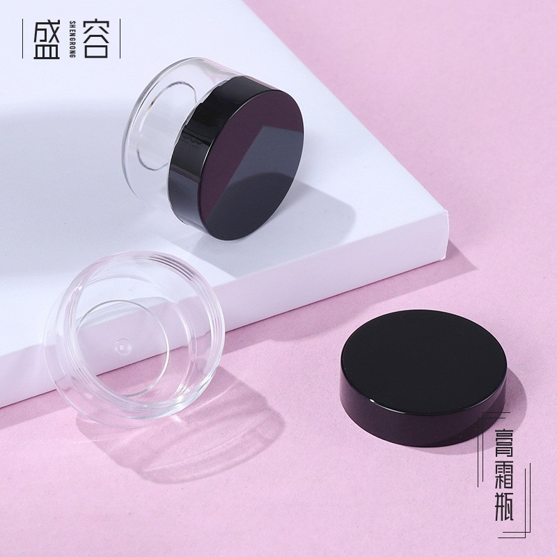厂家15g定制透明膏霜瓶眼影美甲亮粉化妆品旅行小样分装盒图3
