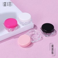 新款5g膏霜瓶眼影盒方形小样瓶透明膏霜盒化妆品分装盒