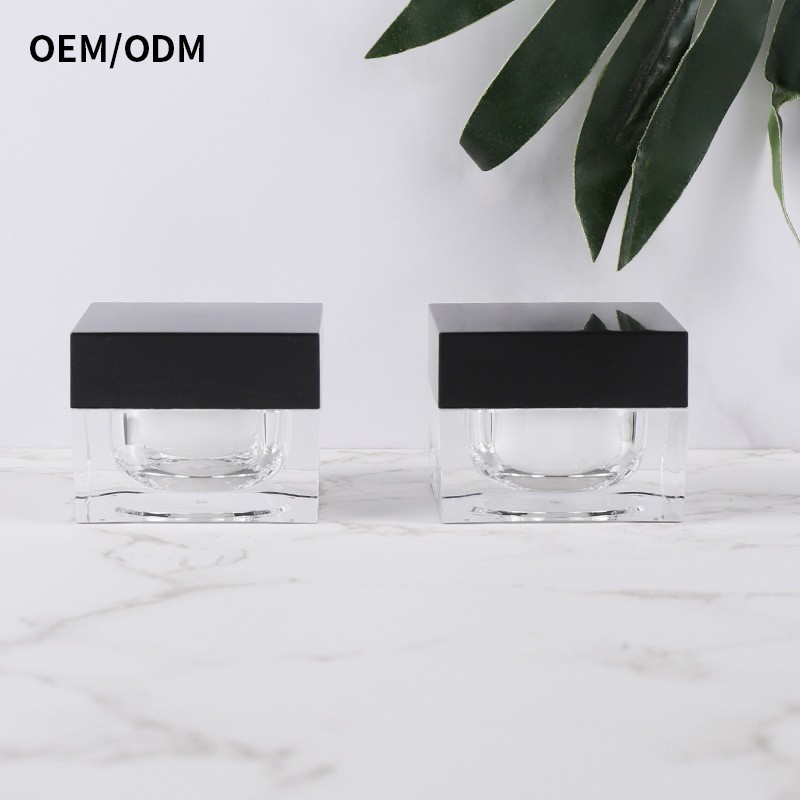 定制亚克力10g四方磨砂膏霜瓶分装甲油固体胶瓶磨砂方瓶图3