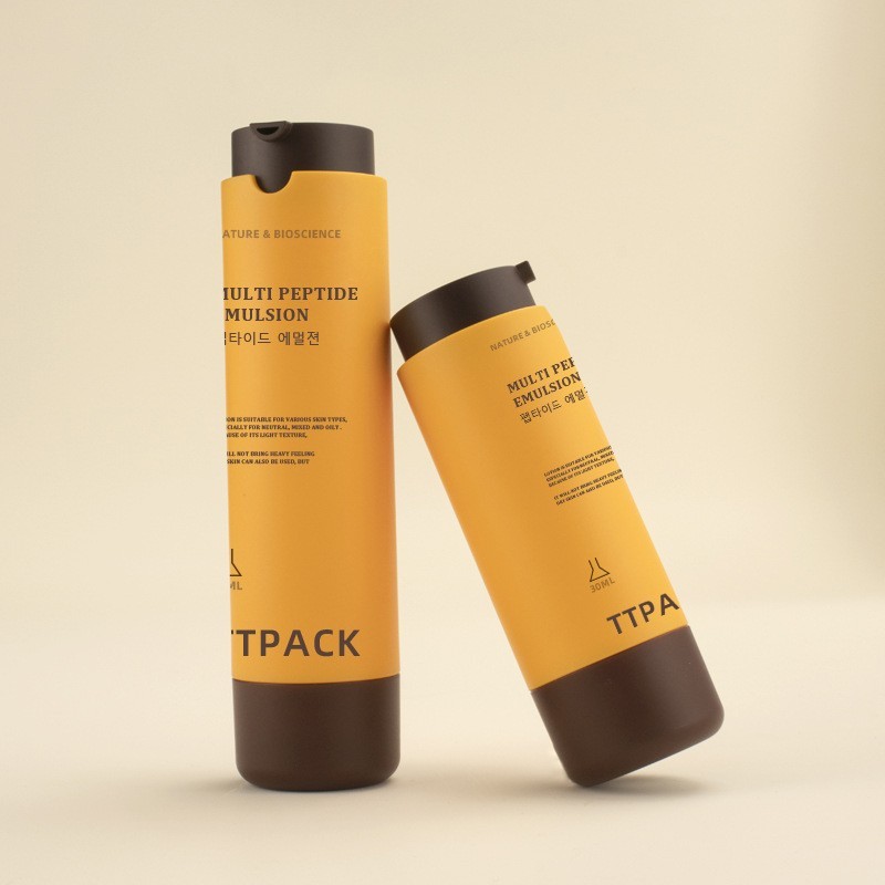 厂家定制ABS鸭嘴瓶 30ML/50ML水乳面霜精华旋转双层真空化妆品瓶图2