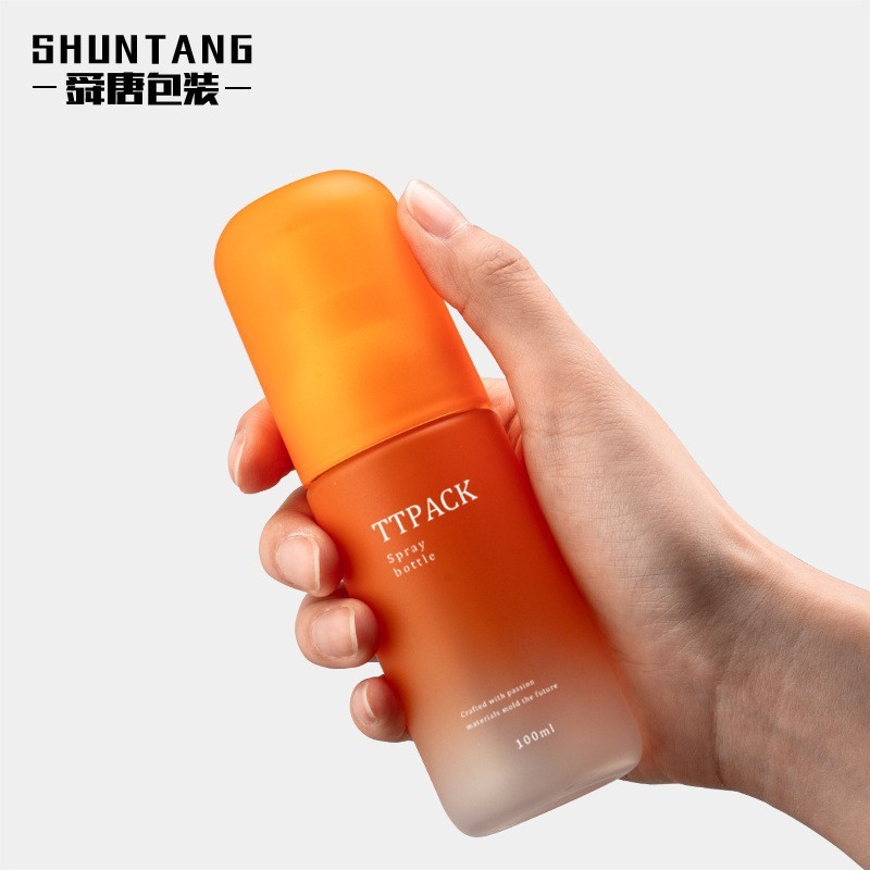 定制定妆绵长广角喷雾瓶 100ml爽肤水旅行分装瓶胶囊喷雾PET瓶图4