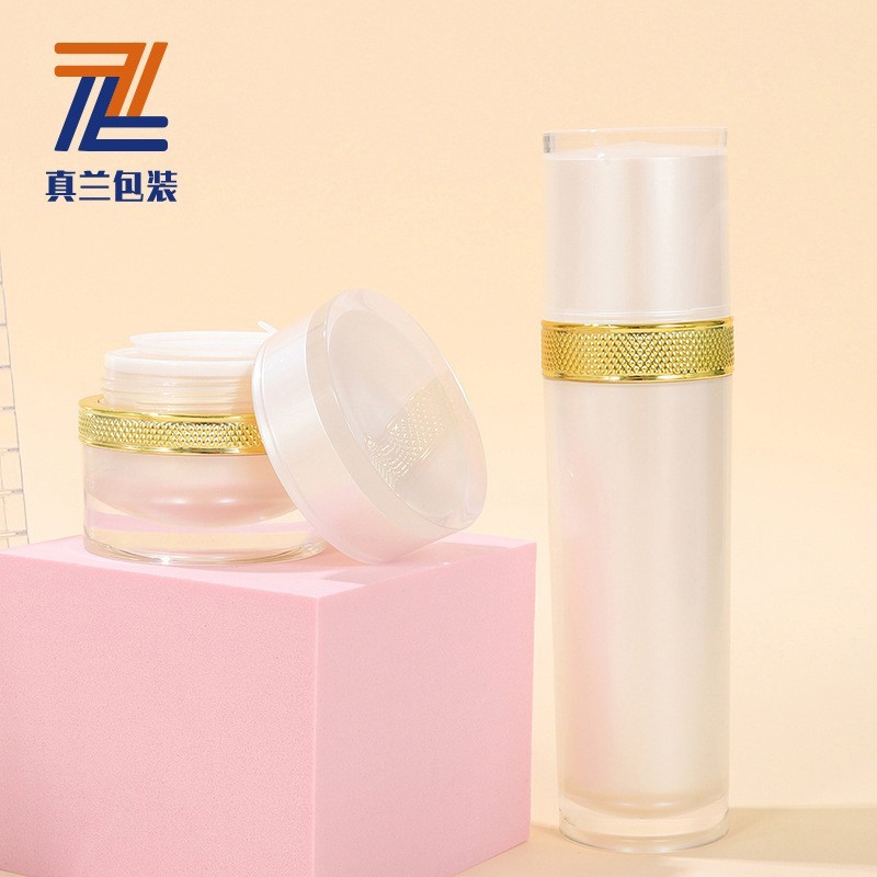 厂家定制直圆瓶系列多规格亚克力膏霜瓶乳液瓶化妆品塑料包装图2