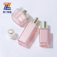 厂家定制多规格亚克力乳液瓶方形肩套面霜盒塑料30-120ml膏霜瓶