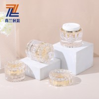 厂家定制多规格钻石瓶系列亚克力乳液瓶电镀电化铝膏霜瓶塑料包装